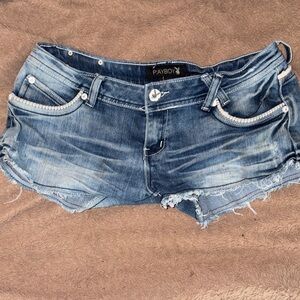 Playboy Blue Denim Women's Shorts